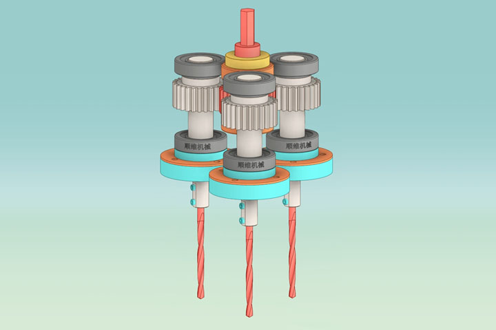 JGDH000038-行星多轴钻机构