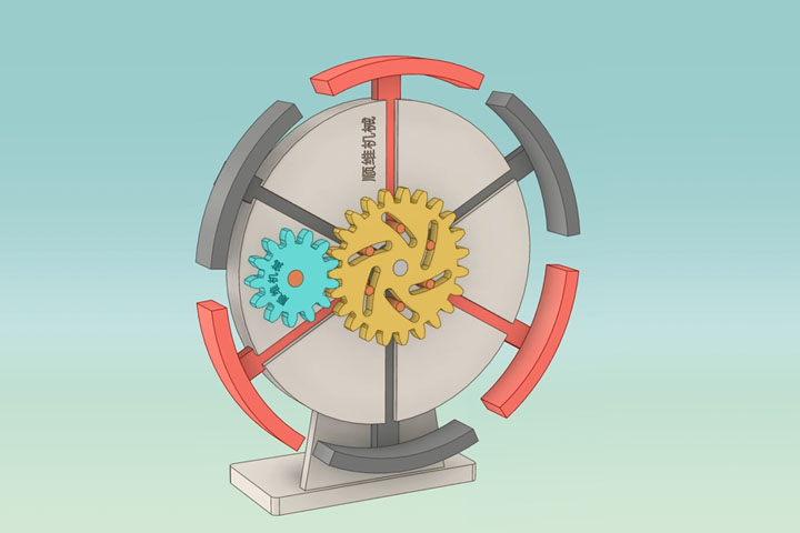 JGDH000026-圆棒外撑机构