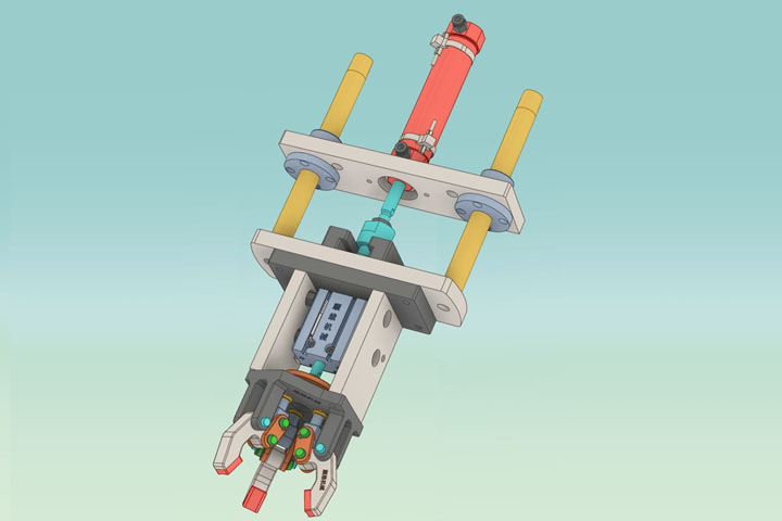 JGDH000029-圆筒夹爪机构